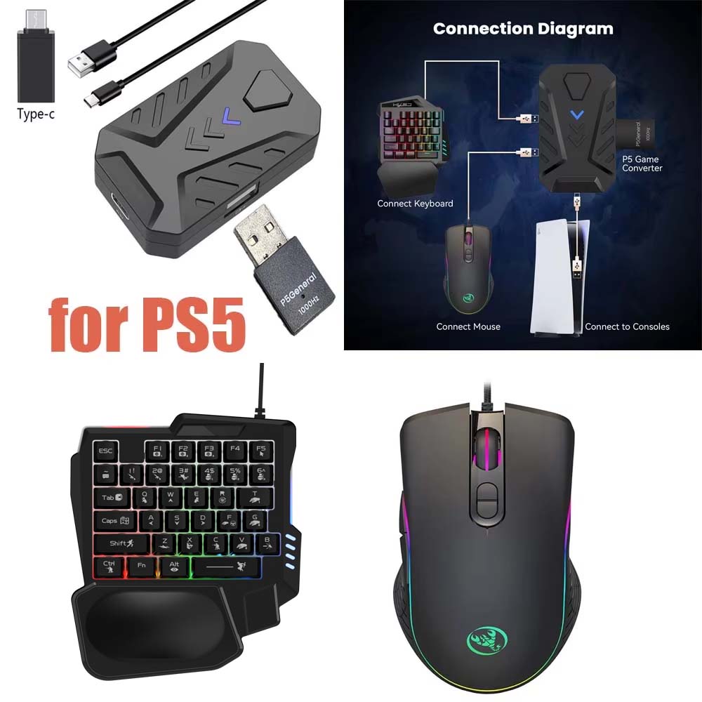 Gaming Console Latest - Convertitore USB Type-C per tastiera e